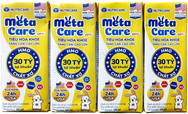 Sữa Metacare Opti hộp 180ml cho trẻ từ 1 tuổi