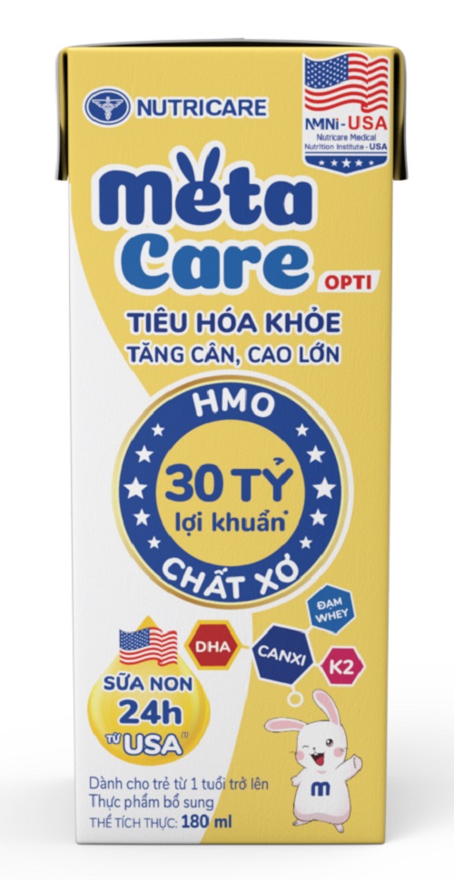 Sữa pha sẵn MetaCare Opti cho trẻ từ 1 tuổi hộp 180ml
