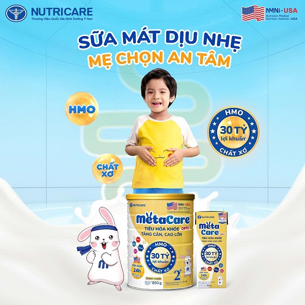 Sữa pha sẵn MetaCare Opti cho trẻ từ 1 tuổi hộp 110ml