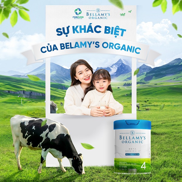 Sữa Bellamy's Organic đạm A2 số 1 lon 800g cho trẻ 0-6 tháng tuổi