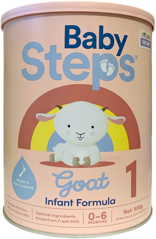 Sữa dê Baby Steps số 1 lon 900g cho trẻ từ 0-6 tháng