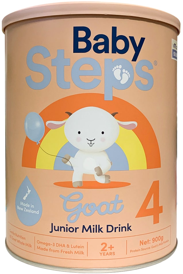 Sữa dê Baby Steps số 4 lon 900g cho trẻ từ 2 tuổi trở lên