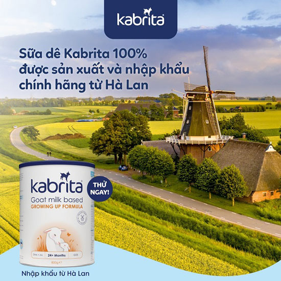 Sữa dê Kabrita số 1 lon 800g cho trẻ 0-12 tháng