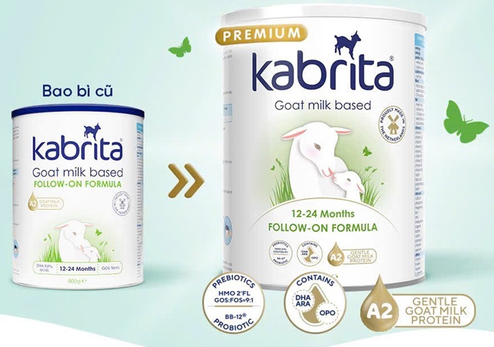 Sữa dê Kabrita số 2 lon 800g cho trẻ 12-24 tháng