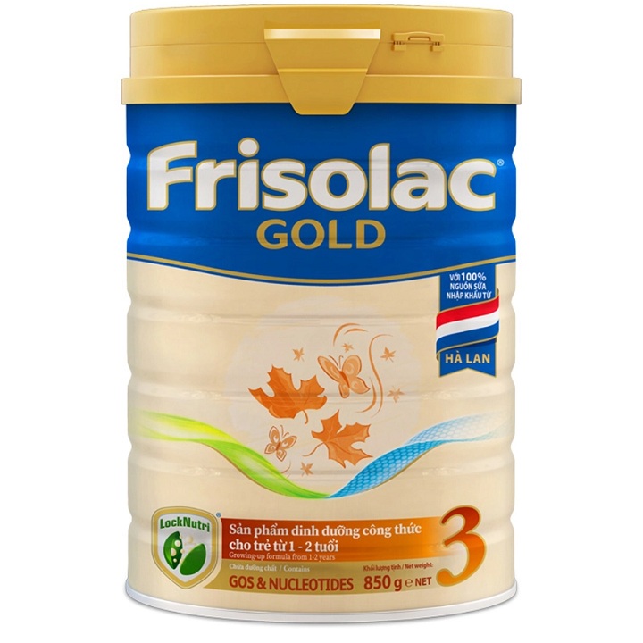 Sữa Frisolac Gold 3 lon 380g cho trẻ 1-2 tuổi