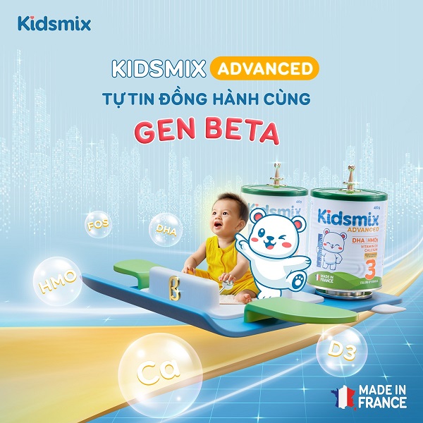 Sữa Kidsmix Advanced số 1 800g cho trẻ từ 0-12 tháng tuổi