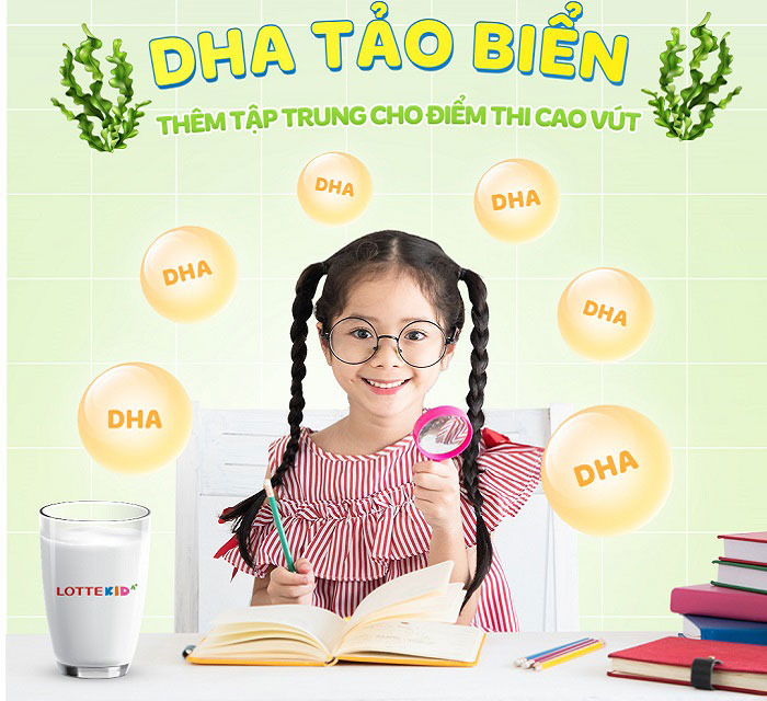 Sữa tăng chiều cao Lotte Kid A+ Hàn Quốc lon 760g cho trẻ 1-10 tuổi