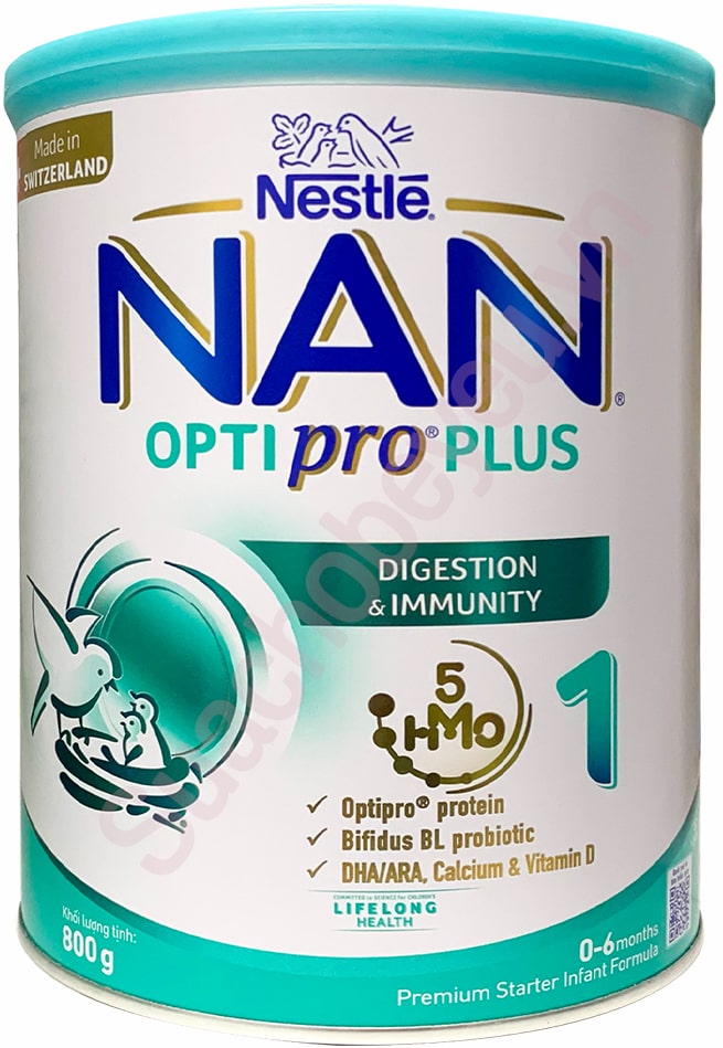 Sữa Nan Optipro Plus số 1 lon 800g cho trẻ 0 đến 6 tháng tuổi