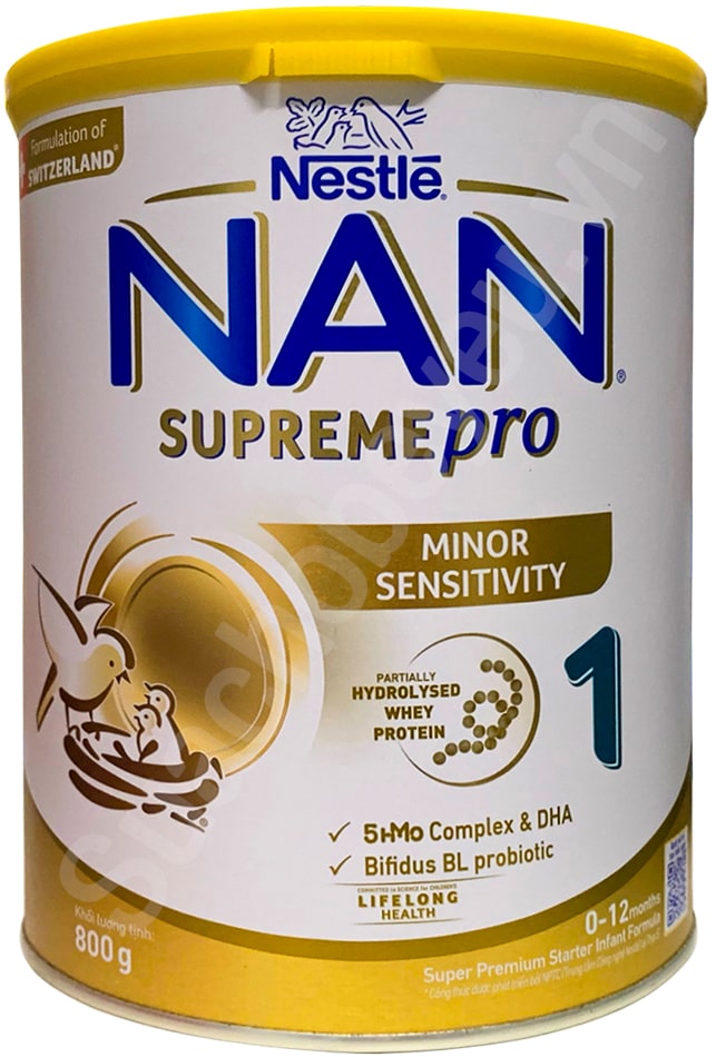 Sữa Nan Supreme Pro 1 lon 800g cho trẻ 0-12 tháng