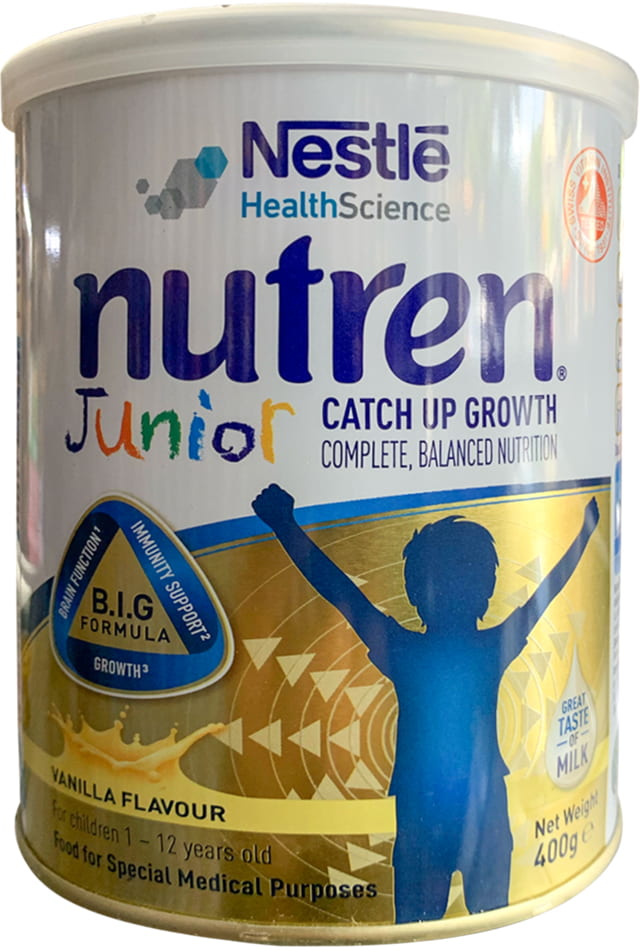 Sữa bột Nutren Junior lon 400g cho trẻ 1-12 tuổi