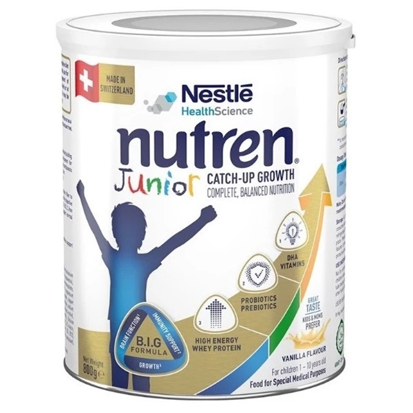 Sữa Nutren Junior lon 800g cho trẻ 1-10 tuổi