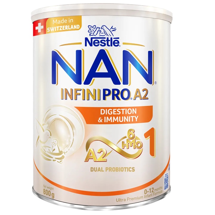 Sữa Nan InfiniPro A2 số 1 lon 800g cho trẻ 0-12 tháng