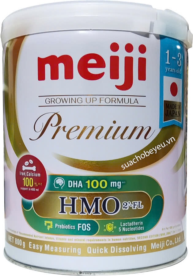 Sữa Meiji Premium Nhật Bản cho trẻ 1-3 tuổi lon 800g