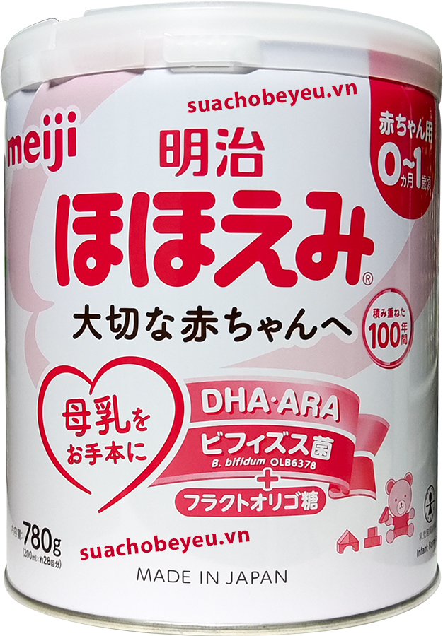 Sữa Meiji nội địa Nhật Bản lon 800g cho trẻ 0-1 tuổi