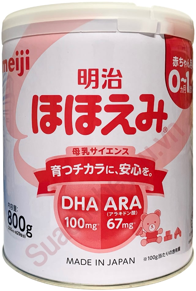 Sữa Meiji nội địa Nhật Bản 800g cho trẻ 0-1 tuổi