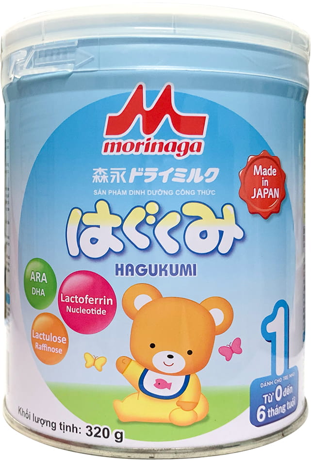 sữa bột morinaga số 1 lon 320g cho trẻ 0-6 tháng