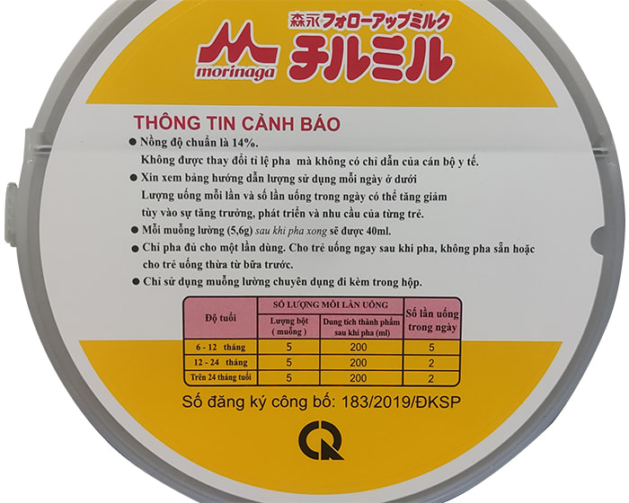 Sữa Morinaga Nhật Bản số 2 lon 320g cho trẻ 6-36 tháng