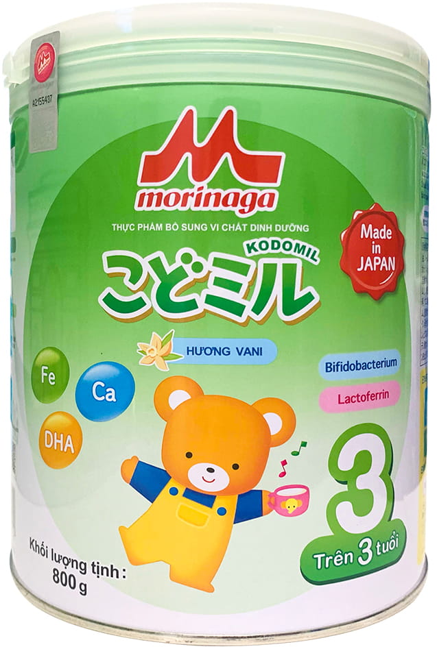 Sữa Morinaga số 3 lon 800g vị vani cho trẻ từ 3 tuổi