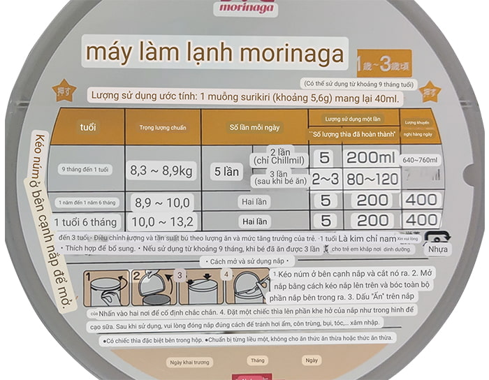 Sữa Morinaga nội địa Nhật số 9 cho trẻ 1-3 tuổi lon 800g