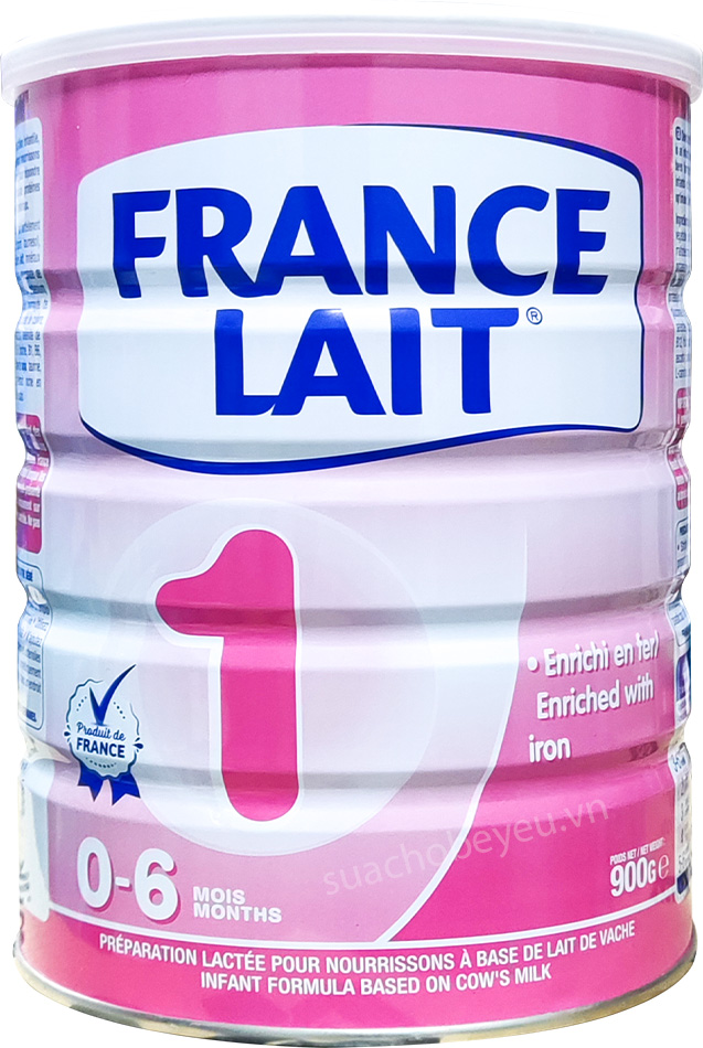 sữa france lait số 1 lon 900g cho trẻ 0-6 tháng