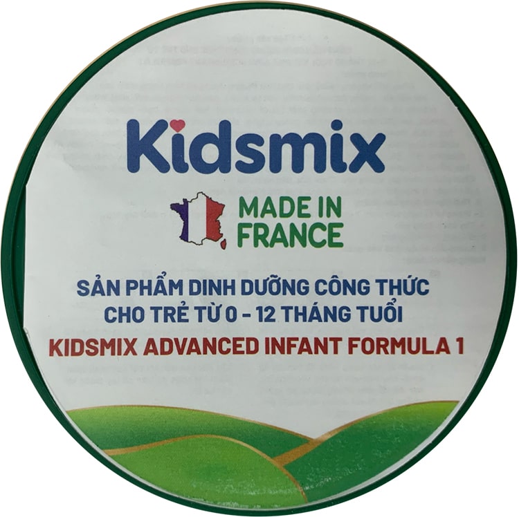 Sữa Kidsmix Advanced số 1 400g cho trẻ từ 0-12 tháng tuổi