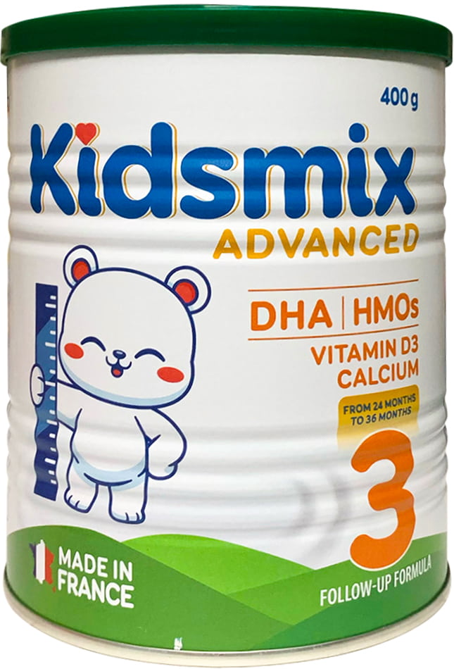 Sữa Kidsmix Advanced số 3 400g cho trẻ từ 24-36 tháng tuổi