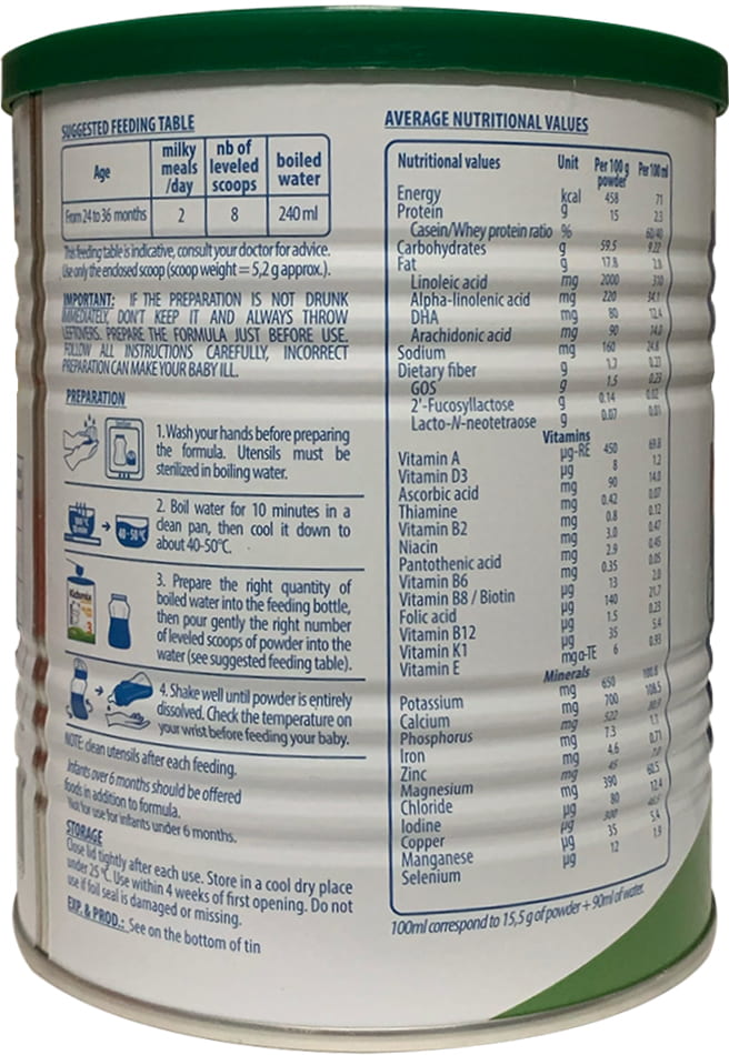 Sữa Kidsmix Advanced số 3 400g cho trẻ từ 24-36 tháng tuổi