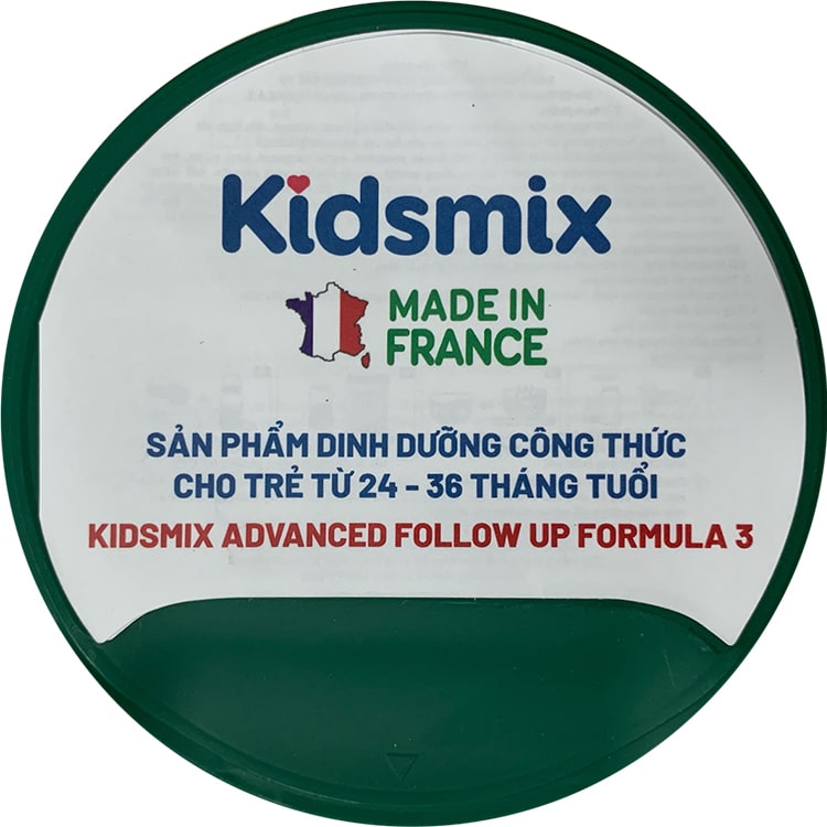 Sữa Kidsmix Advanced số 3 800g cho trẻ từ 24-36 tháng tuổi
