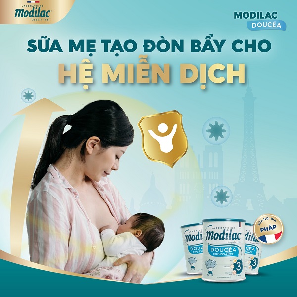 Sữa Modilac Doucéa số 1 lon 400g, cho trẻ 0-6 tháng