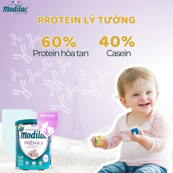 Sữa Modilac Prema lon 400g cho trẻ sinh non nhẹ cân