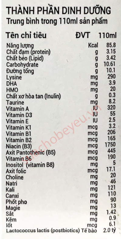 Sữa pha sẵn tăng cân Primavita Pros-Gain hộp 110ml