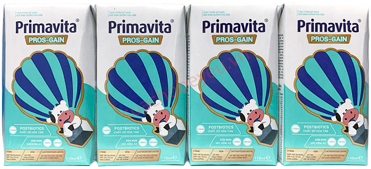 Sữa pha sẵn tăng cân Primavita Pros-Gain hộp 110ml