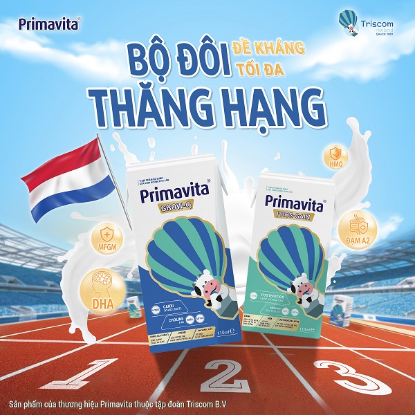 Thùng Sữa pha sẵn tăng chiều cao Primavita Grow-Q hộp 110ml