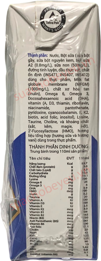 Sữa pha sẵn Primavita Grow-Q hộp 110ml