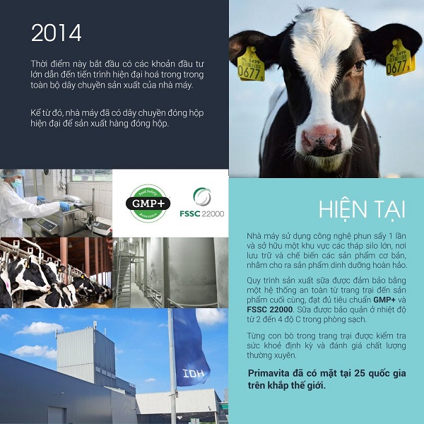 Sữa Primavita Premium số 1 lon 800g cho trẻ từ 0-6 tháng