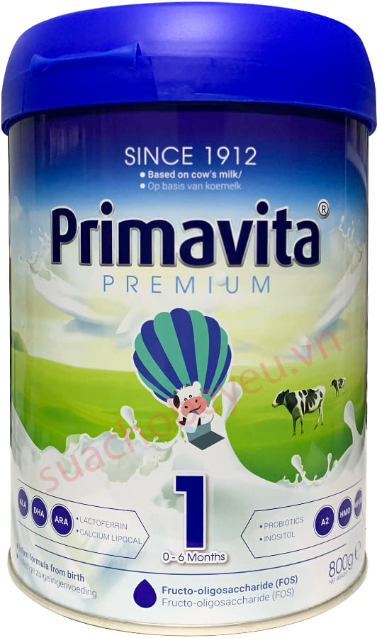 Sữa Primavita Premium số 1 lon 800g cho trẻ từ 0-6 tháng