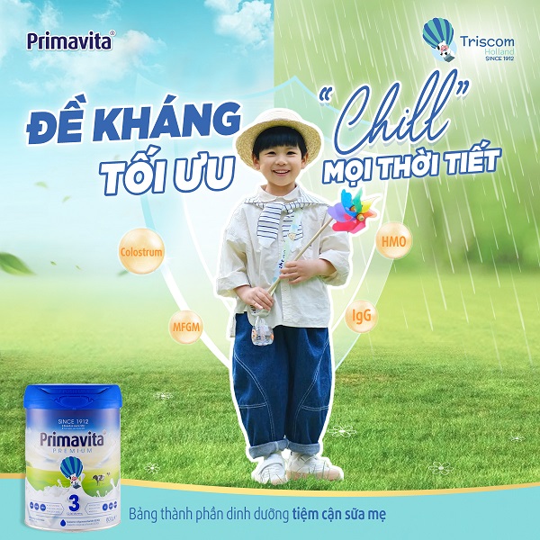 Sữa Primavita Premium số 2 lon 800g cho trẻ từ 6-12 tháng