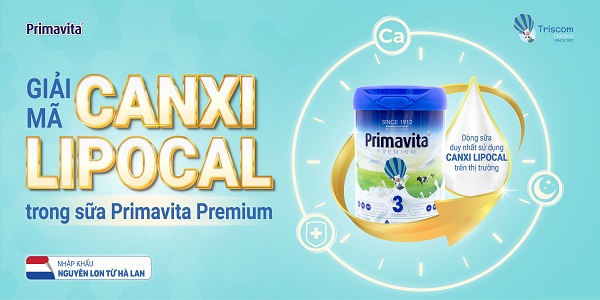 Sữa Primavita Premium số 3 lon 800g cho trẻ từ 12-36 tháng