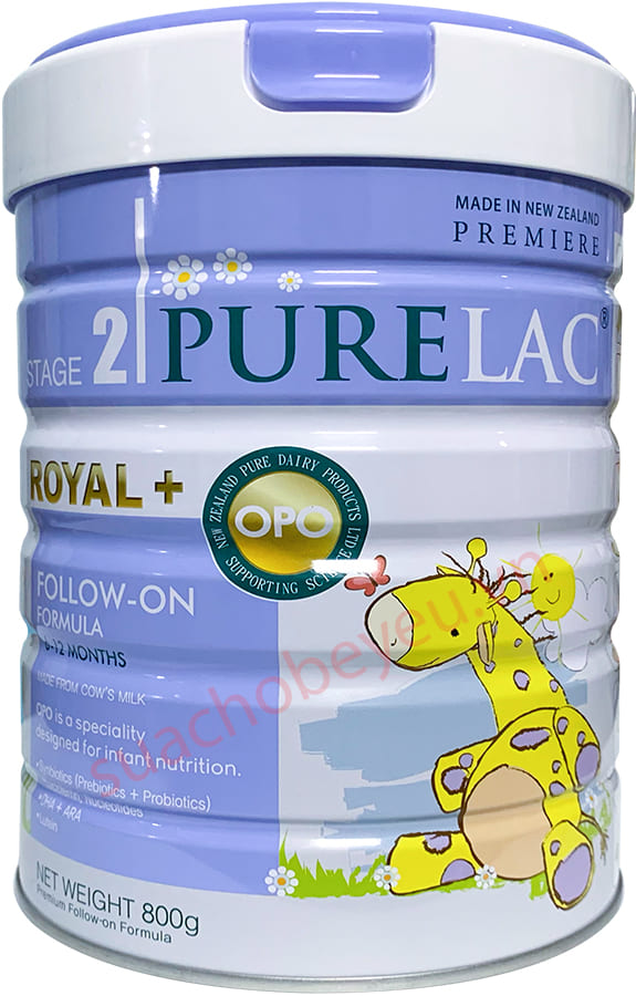 Sữa PureLac số 2 lon 800g cho trẻ 6-12 tháng