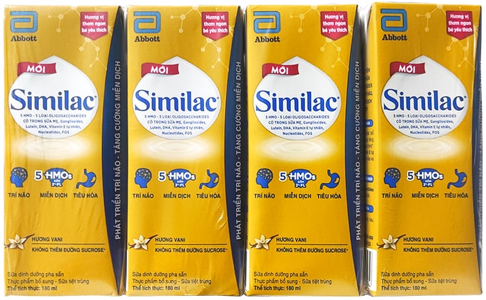 Thùng sữa pha sẵn Similac IQ Plus HMO hộp 180ml