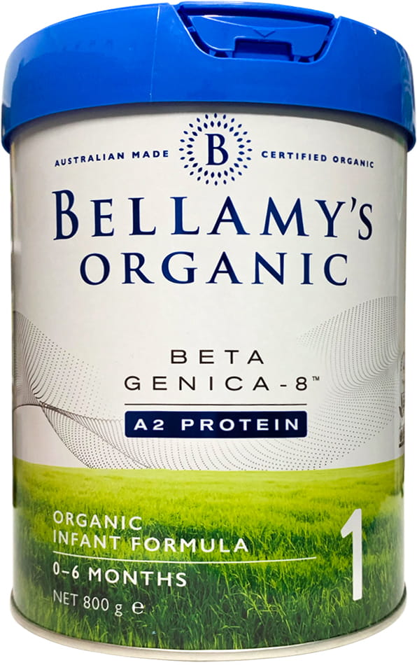 Sữa Bellamy's Organic đạm A2 số 1 lon 800g cho trẻ 0-6 tháng tuổi