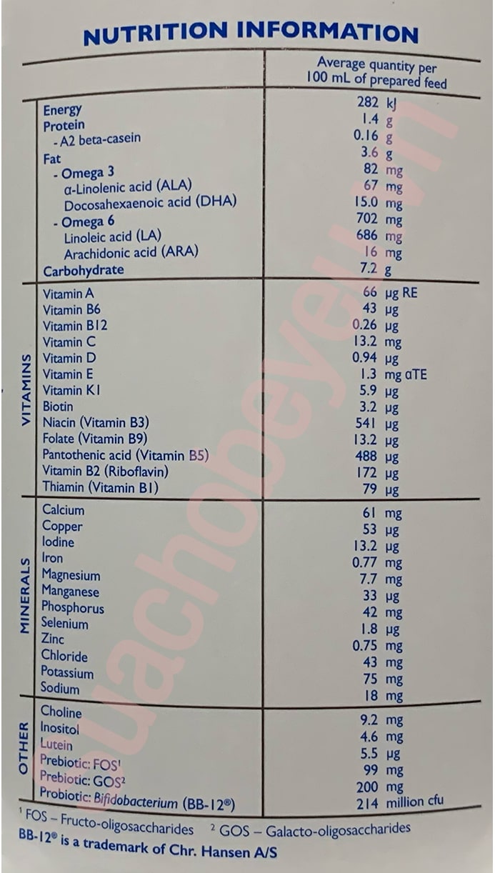 Sữa Bellamy's Organic đạm A2 số 1 lon 350g cho trẻ 0-6 tháng tuổi