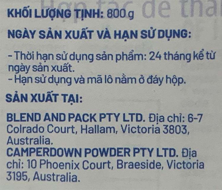 Sữa Bellamy's Organic đạm A2 số 4 lon 800g cho trẻ trên 2 tuổi