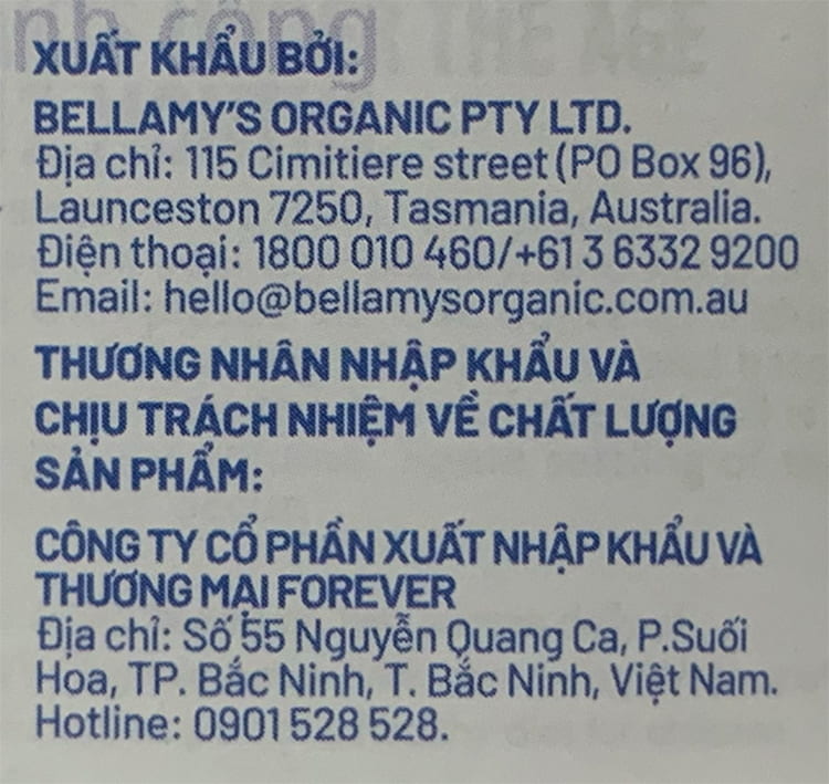 Sữa Bellamy's Organic đạm A2 số 4 lon 800g cho trẻ trên 2 tuổi