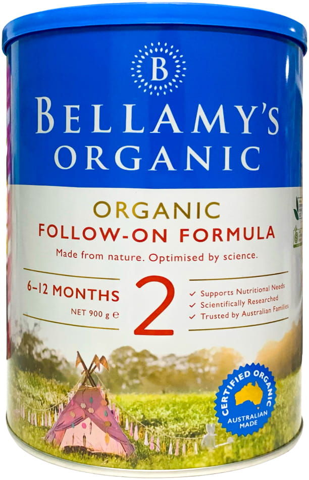 Sữa Bellamy's organic số 2 lon 900g cho trẻ 6-12 tháng tuổi
