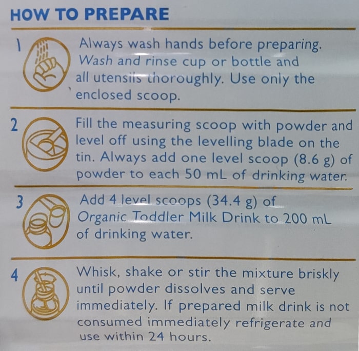 Sữa Bellamy's Organic 8 HMOs số 3 lon 800g cho trẻ trên 1-3 tuổi 