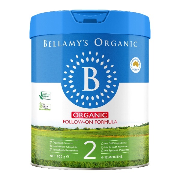 Sữa Bellamy's organic 8 HMOs số 2 lon 800g cho trẻ 6-12 tháng tuổi