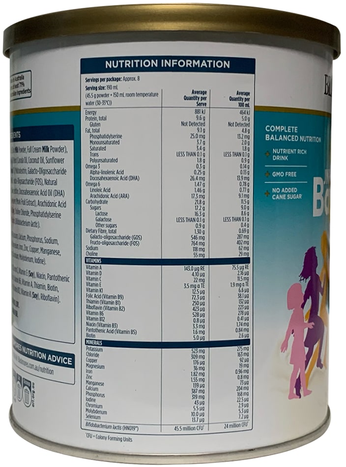 Sữa Blackmores Junior Balance+ 400g cho trẻ 1-10 tuổi