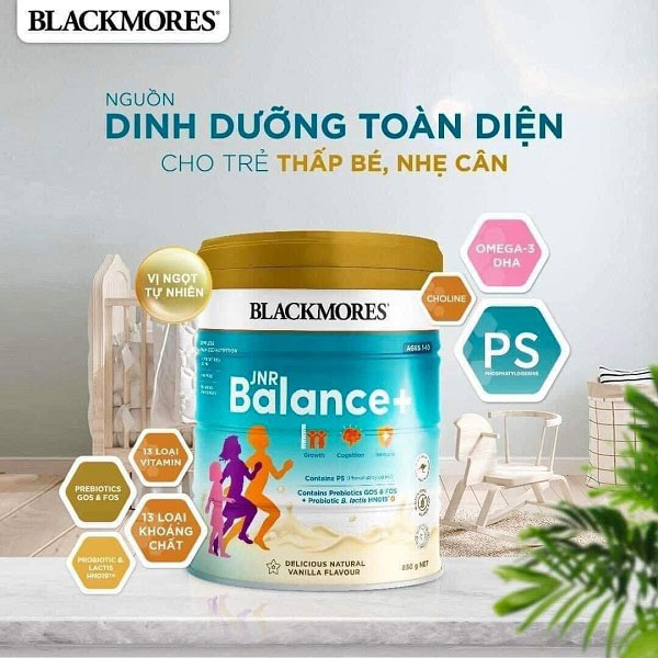 Sữa Blackmores Junior Balance+ 850g cho trẻ 1-10 tuổi