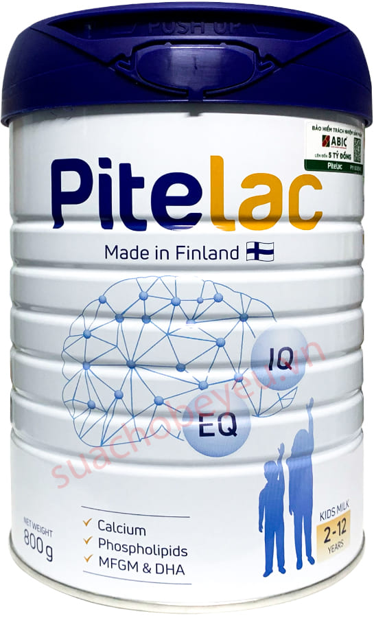 Sữa tăng chiều cao Pitelac lon 800g cho trẻ từ 2-12 tuổi